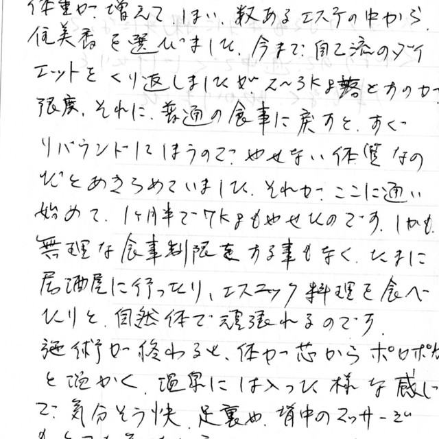 1ヶ月半で7kgの減量に成功